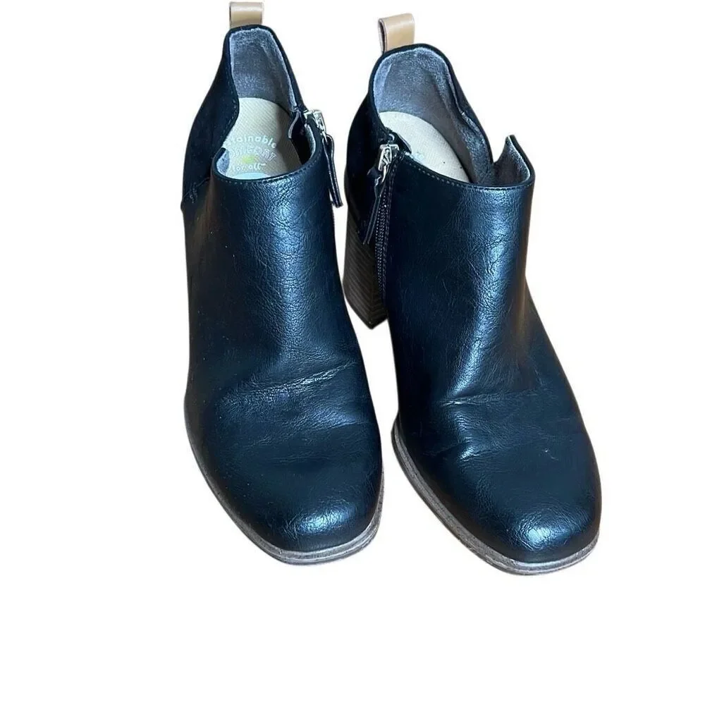 Dr Scholls‎ Sustainable Comfort Faux Leather Roxanne Ankle Booties Black Size 9M